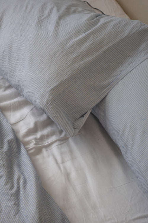 Still Blue Pillow and Sheet Set