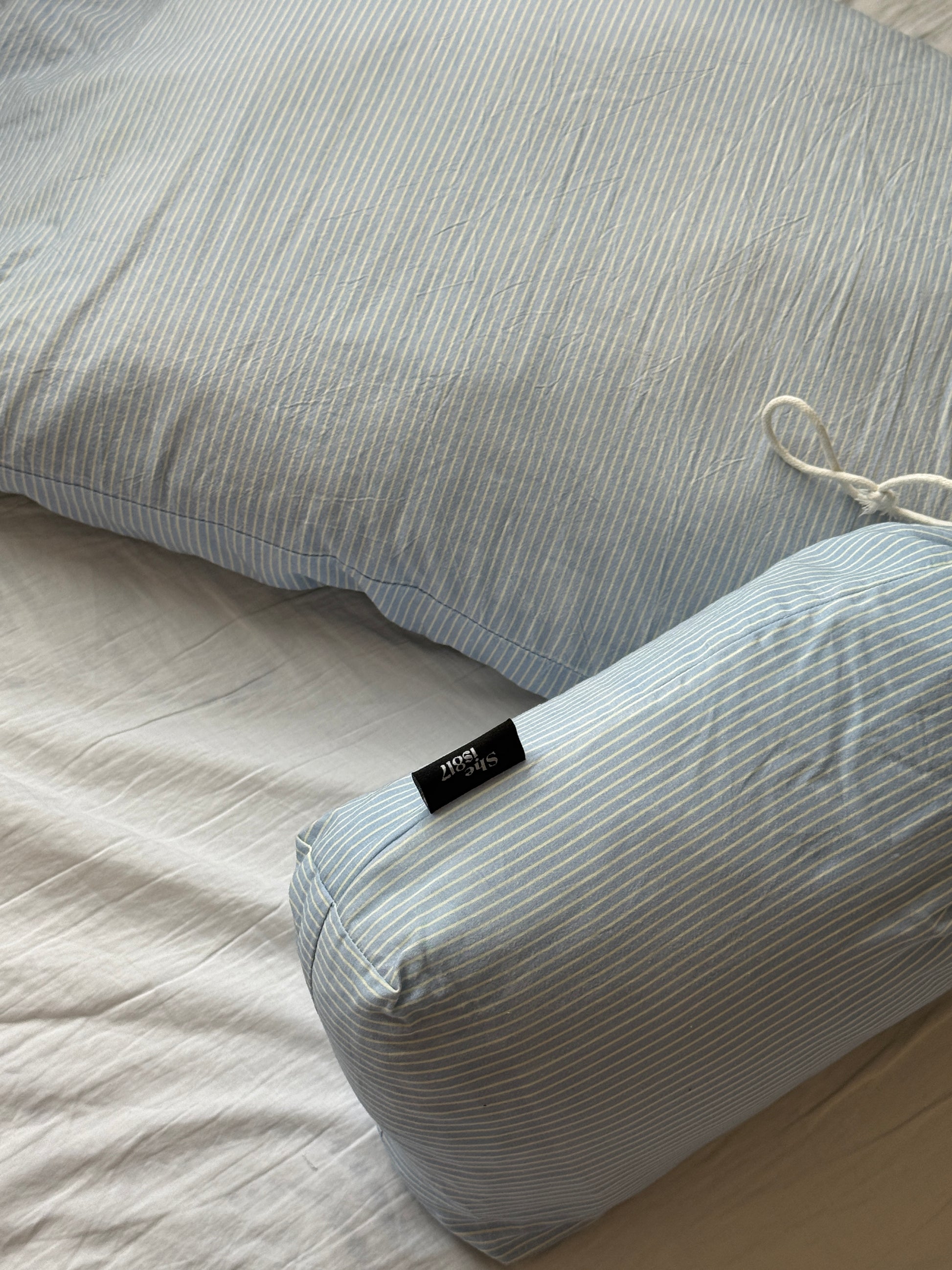 Still Blue Pillow and Sheet Set