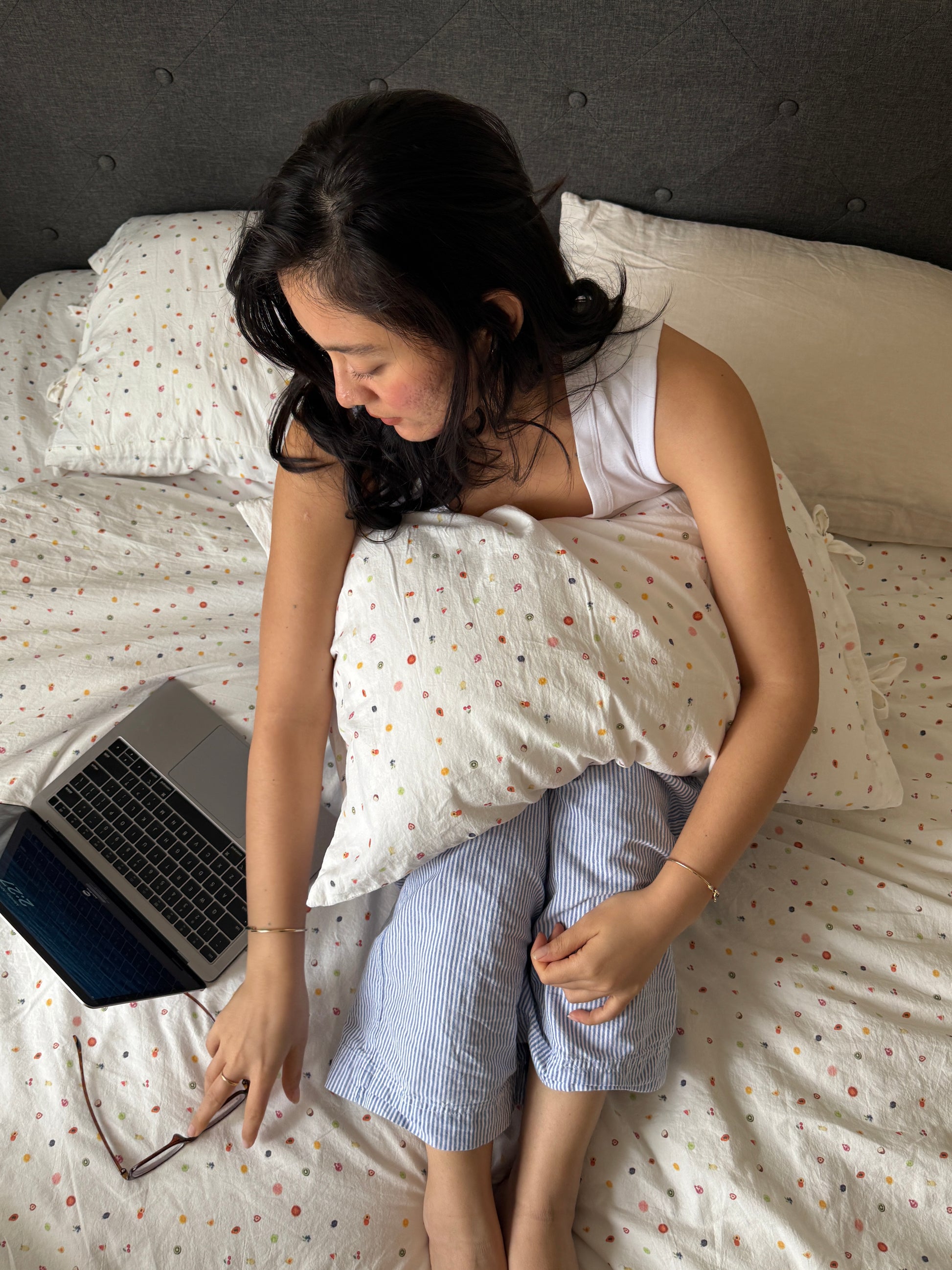 Inner child pillow and sheet set